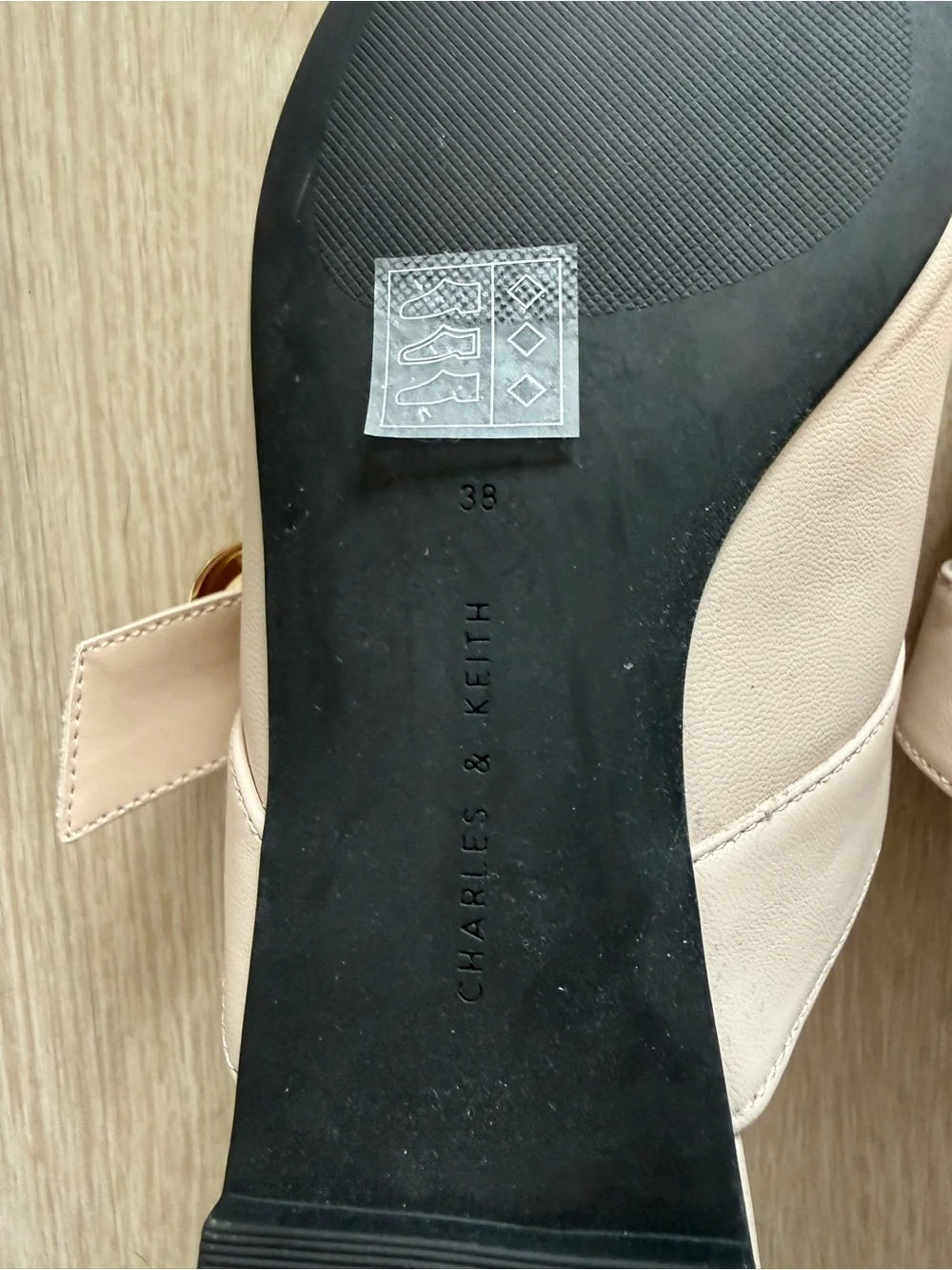 Charles & Keith nude blush